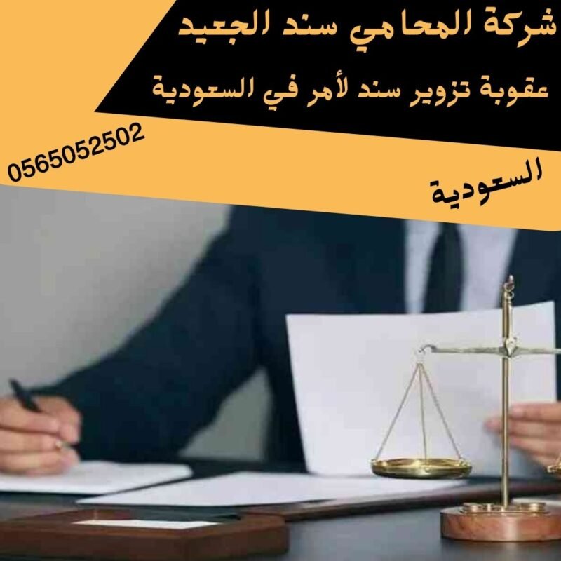 عقوبة تزوير سند لأمر في السعودية1
