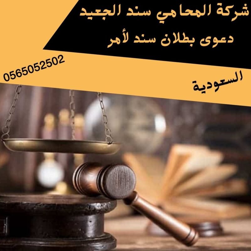 دعوى بطلان سند لأمر1