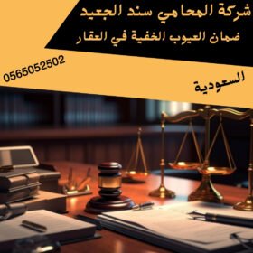 ضمان العيوب الخفية في العقار